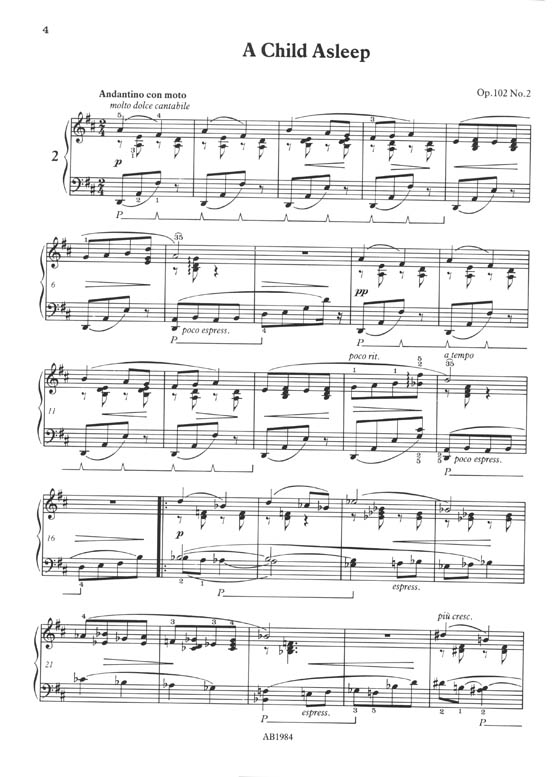 Schütt: Nineteen Romantic Pieces Easier Piano Pieces No.62