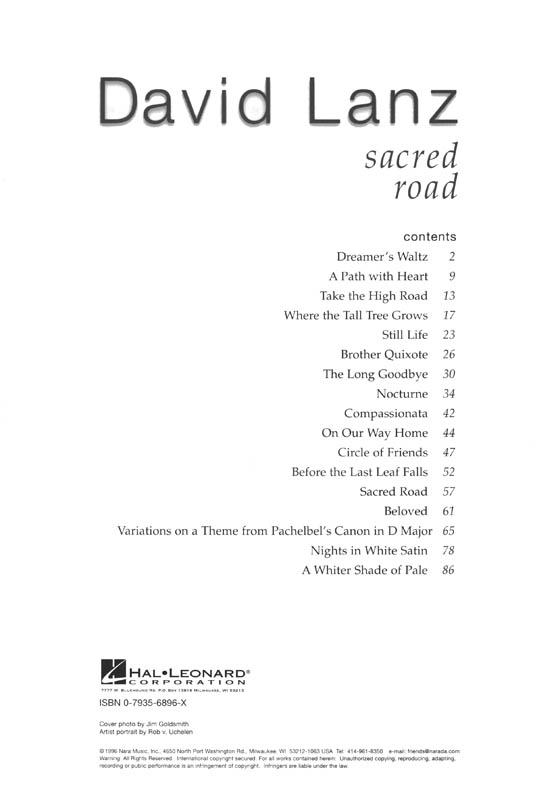 David Lanz Sacred Road Piano Solos